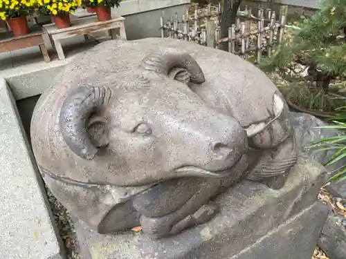 牛天神北野神社の狛犬