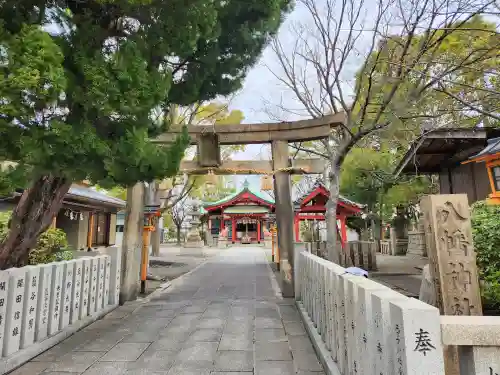 西長洲八幡神社の鳥居