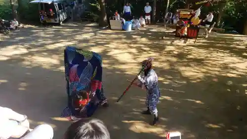 真妻神社の神楽