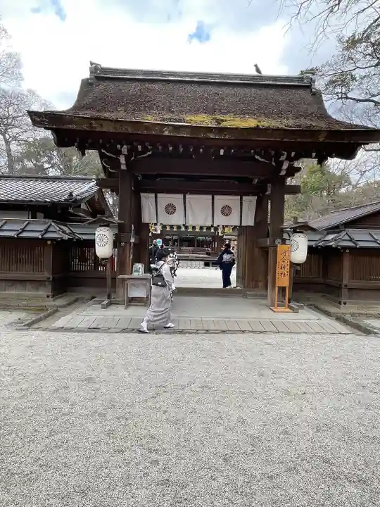 河合神社(鴨川合坐小社宅神社)の山門・神門