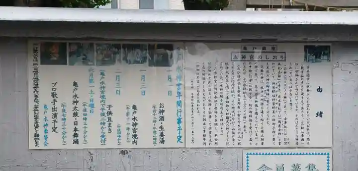亀戸水神社の歴史