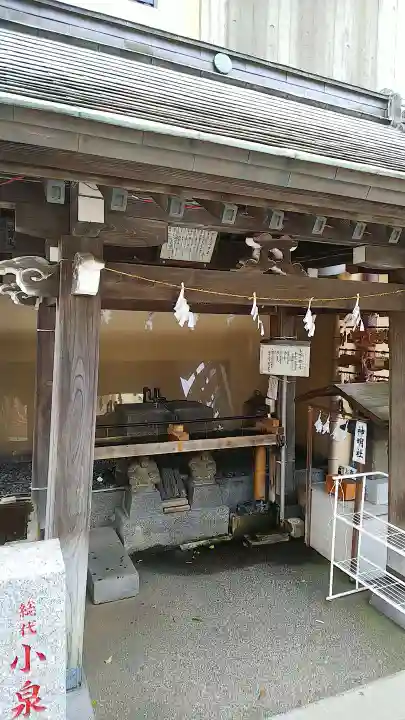 菊名神社の手水舎