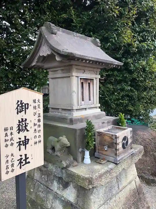 中野沼袋氷川神社の末社・摂社
