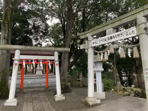 多摩川浅間神社の鳥居