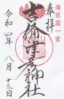 吉備津彦神社の御朱印