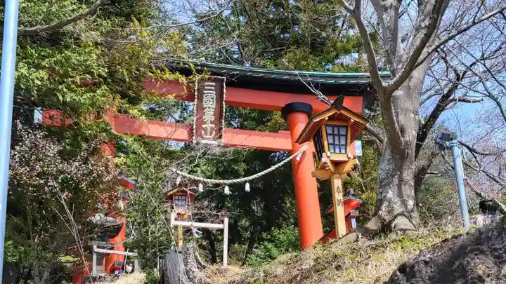 新倉富士浅間神社の鳥居