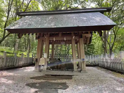 士別神社の手水