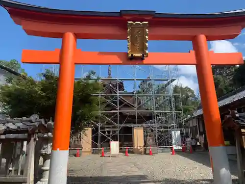 柏原八幡宮の鳥居