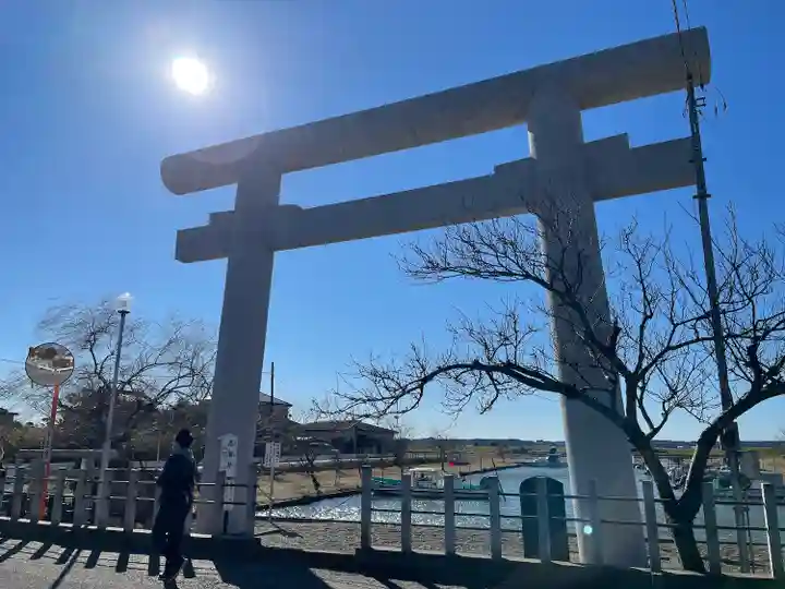 息栖神社の鳥居