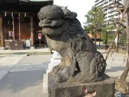 胡録神社の狛犬