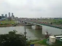 多摩川浅間神社の景色