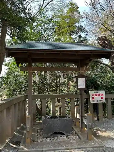 青木神社（笠間町）の手水舎
