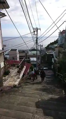 伊豆山神社の景色