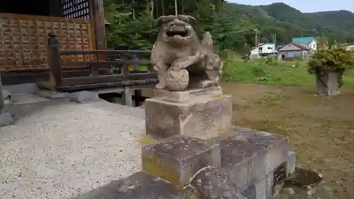 相馬妙見宮　大上川神社の狛犬