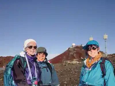 富士山頂上浅間大社奥宮の周辺