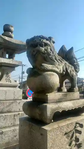 小川八幡宮の狛犬