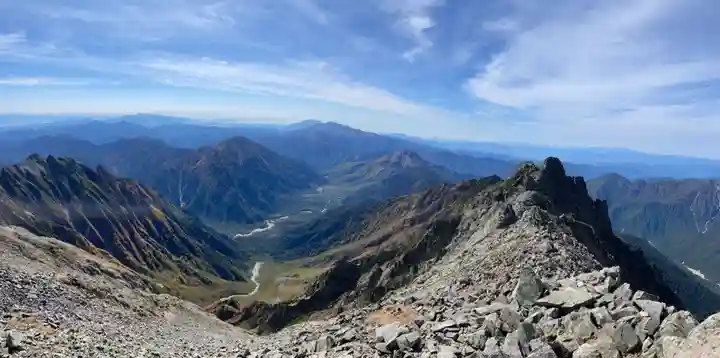 穂高神社嶺宮の景色