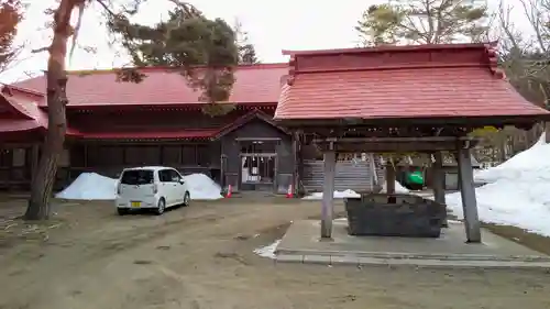 網走神社の手水