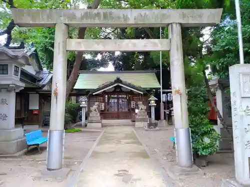 榊森白山社の鳥居