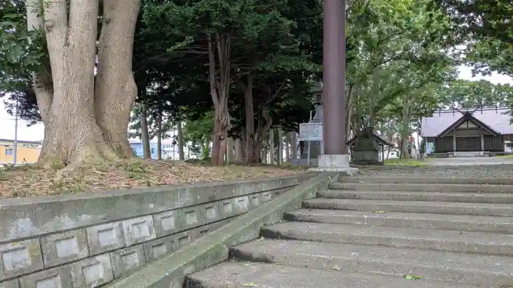 羽幌神社の庭園