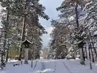 上川神社の庭園