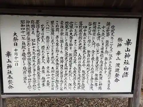 崋山神社の歴史