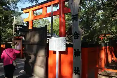 河合神社(鴨川合坐小社宅神社)の鳥居