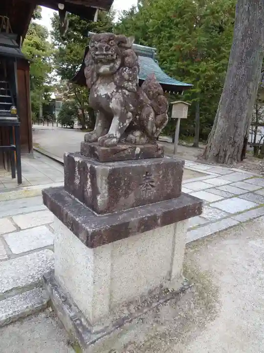 敷地神社(わら天神宮)の狛犬