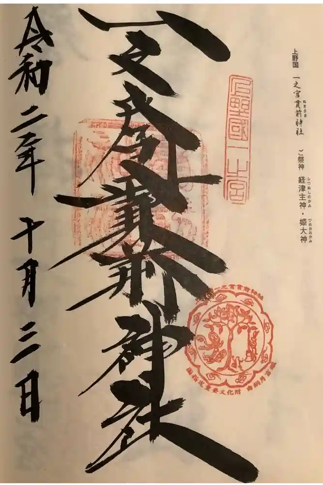 一之宮貫前神社の御朱印