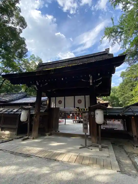 河合神社(鴨川合坐小社宅神社)の山門・神門