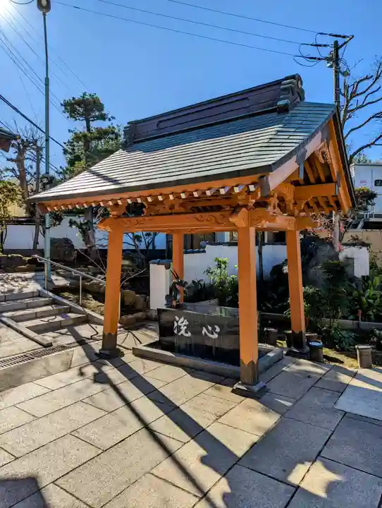 清涼寺の手水舎