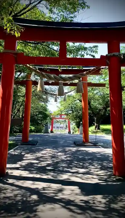虻田神社の景色