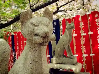 難波神社の狛犬