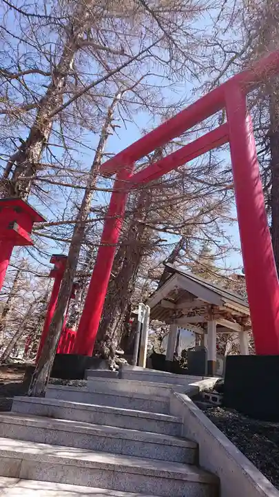 冨士山小御嶽神社の鳥居