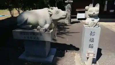 国片主神社の狛犬