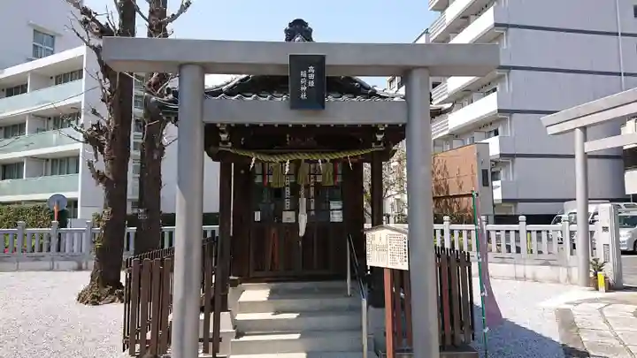 高田氷川神社の鳥居