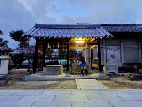 西條神社の手水舎