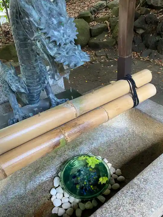 蝮ヶ池八幡宮の手水舎