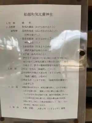 船越和気比売神社の歴史