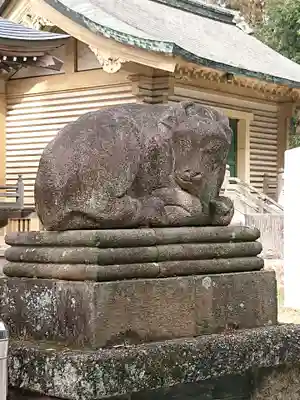 朝日森天満宮の狛犬