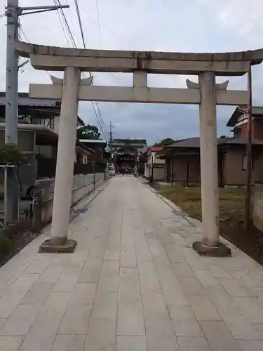 板倉雷電神社の鳥居