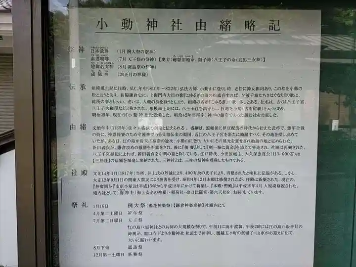 小動神社の歴史