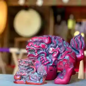 土津神社|こどもと出世の神さまの狛犬(2021年05月02日(日) 11時40分25秒投稿)