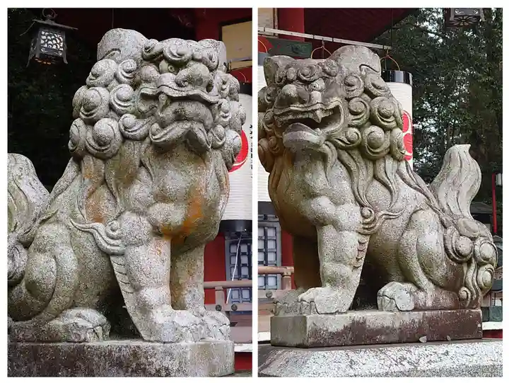 八幡朝見神社の狛犬