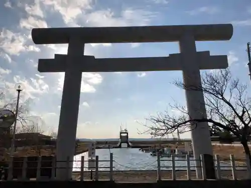 息栖神社の鳥居