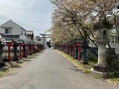 伊冨利部神社の庭園