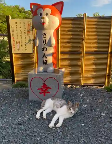 鹿角八坂神社の狛犬