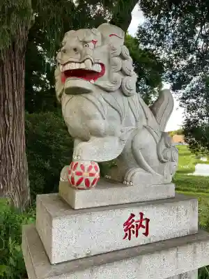 土屋箒根神社の狛犬
