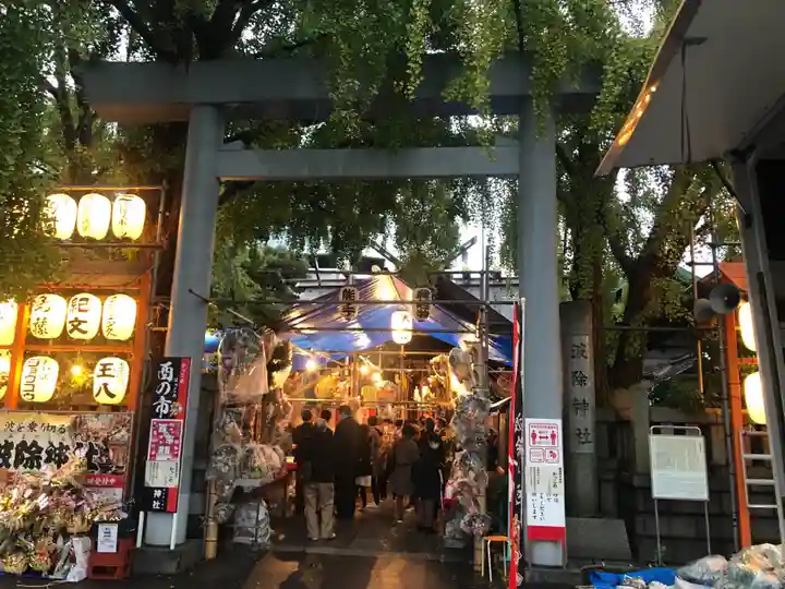波除神社(波除稲荷神社)の鳥居