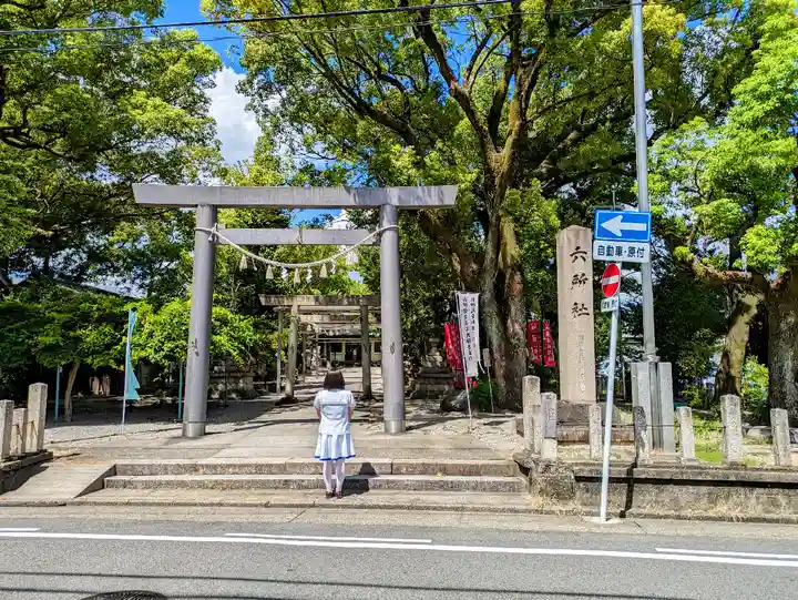 六所社(下飯田)の鳥居